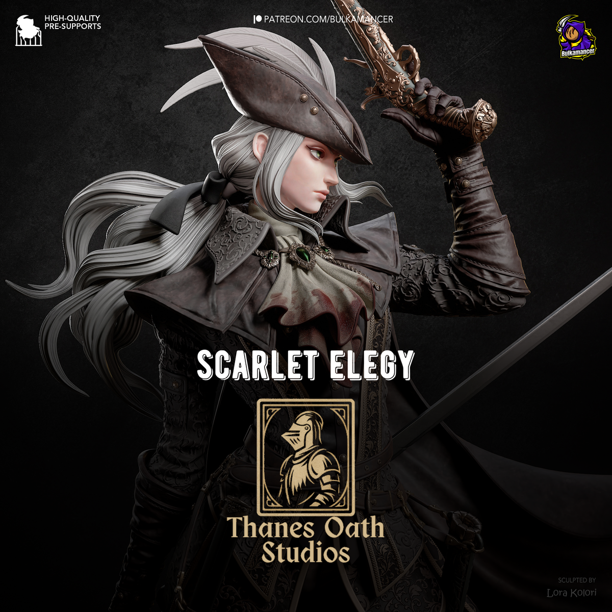 Scarlet Elegy - Maximum Detailed 16K Resin Statue