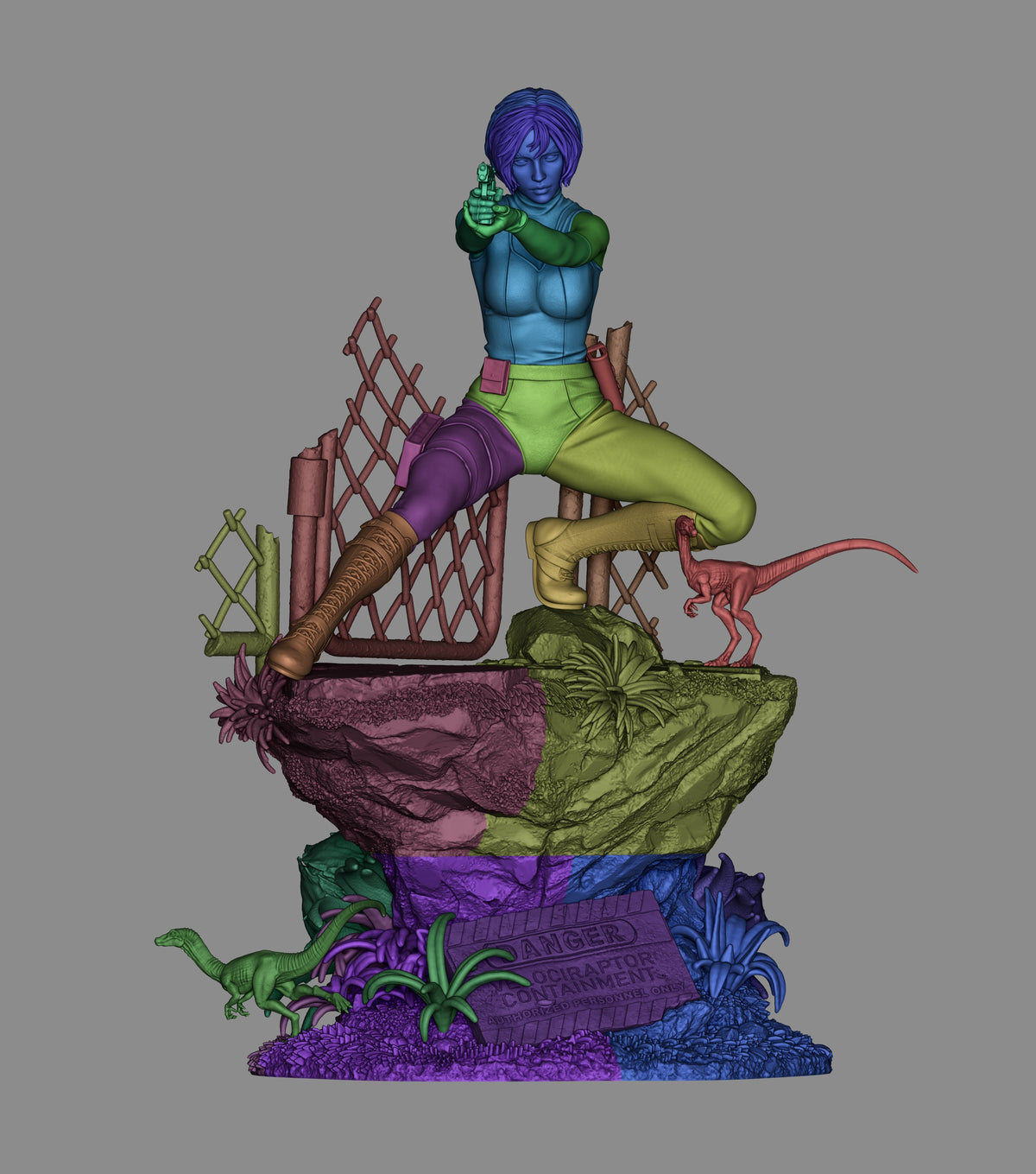 Primeval Threat - Maximum Detailed 16K Resin Statue