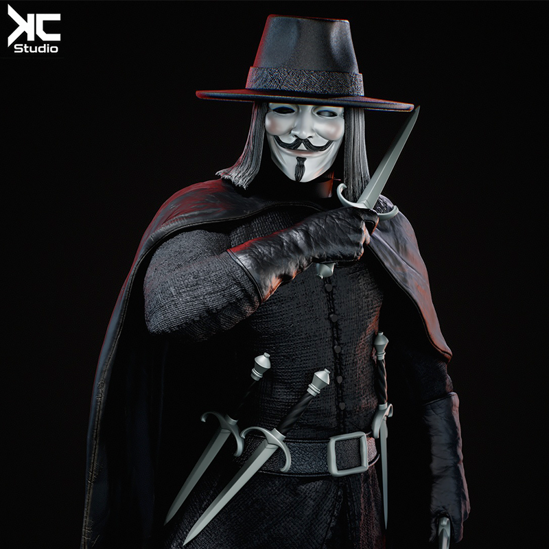 The Masked Revolutionary - Maximum Detailed 16K Resin Statue