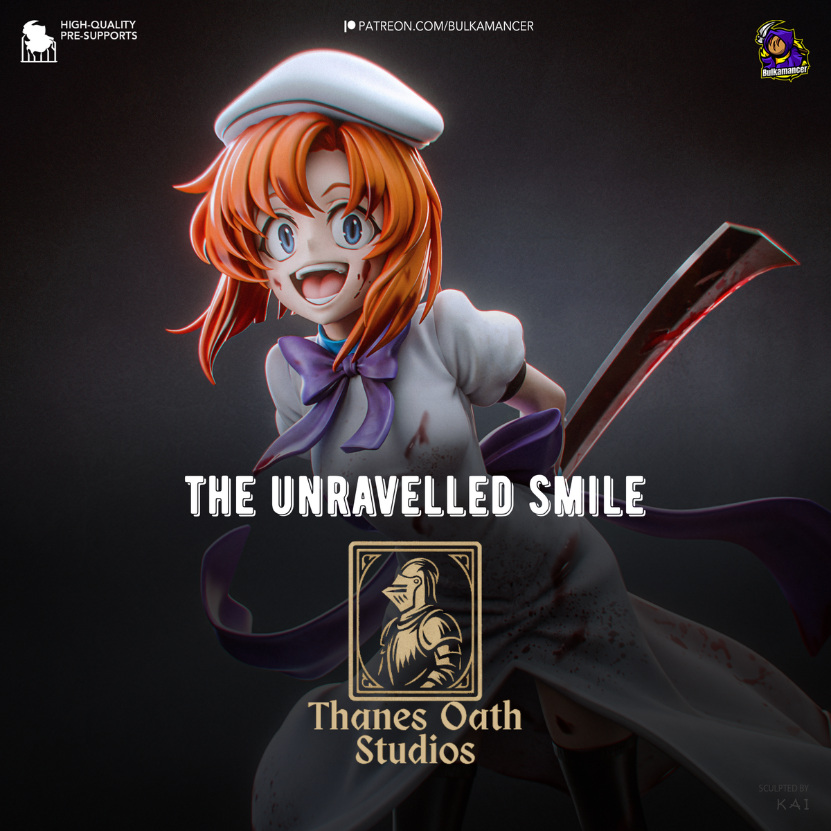 The Unravelled Smile - Maximum Detailed 16K Resin Statue
