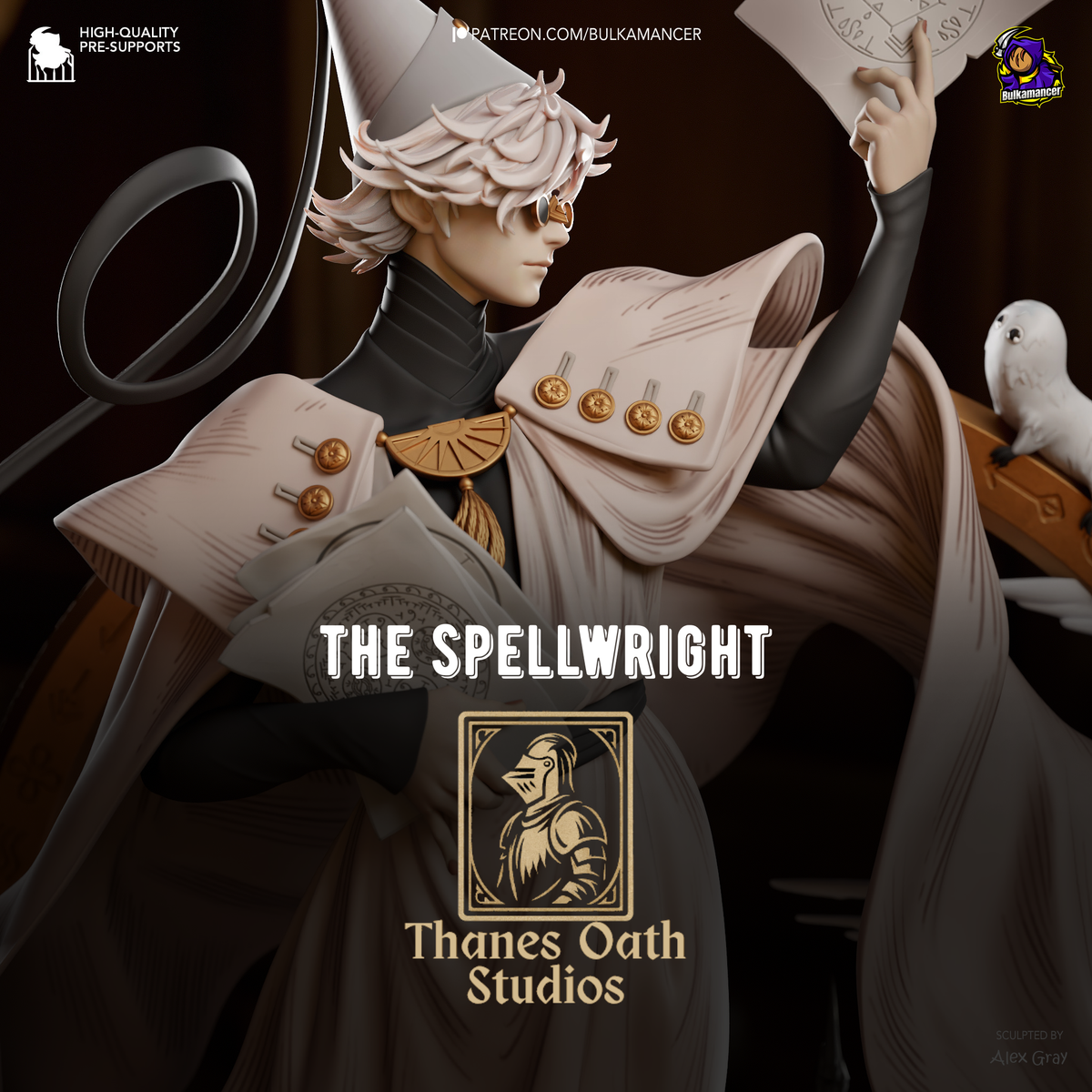 The Spellwright - Maximum Detailed 16K Resin Statue