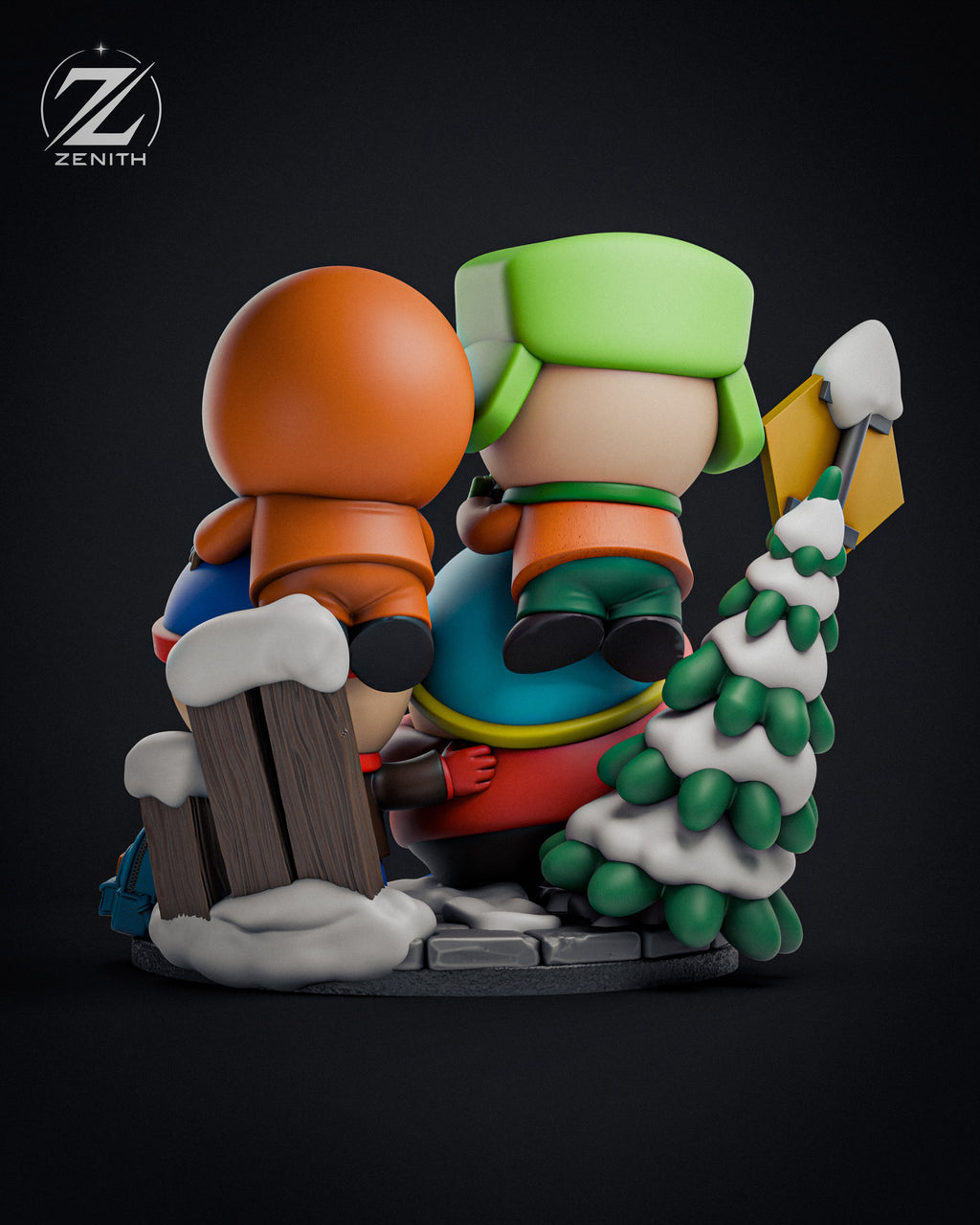 Mountain Town Mayhem - Maximum Detailed 16K Resin Statue