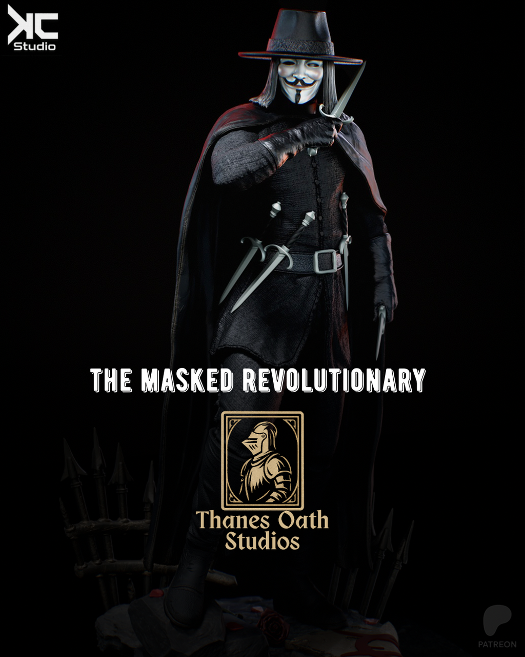 The Masked Revolutionary - Maximum Detailed 16K Resin Statue
