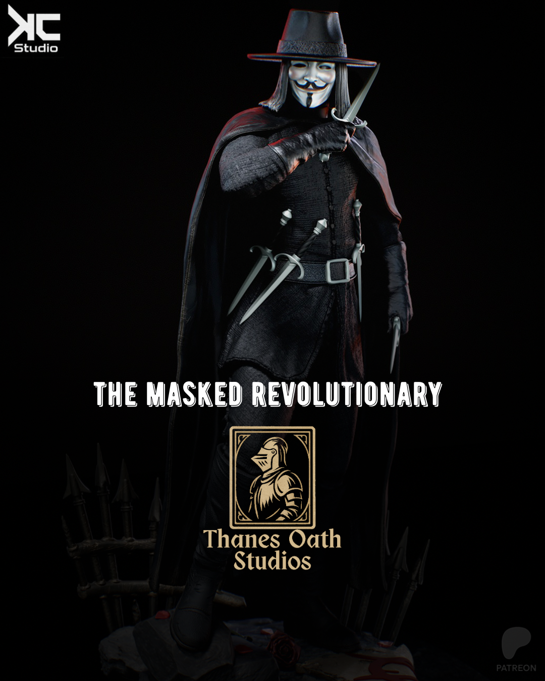 The Masked Revolutionary - Maximum Detailed 16K Resin Statue