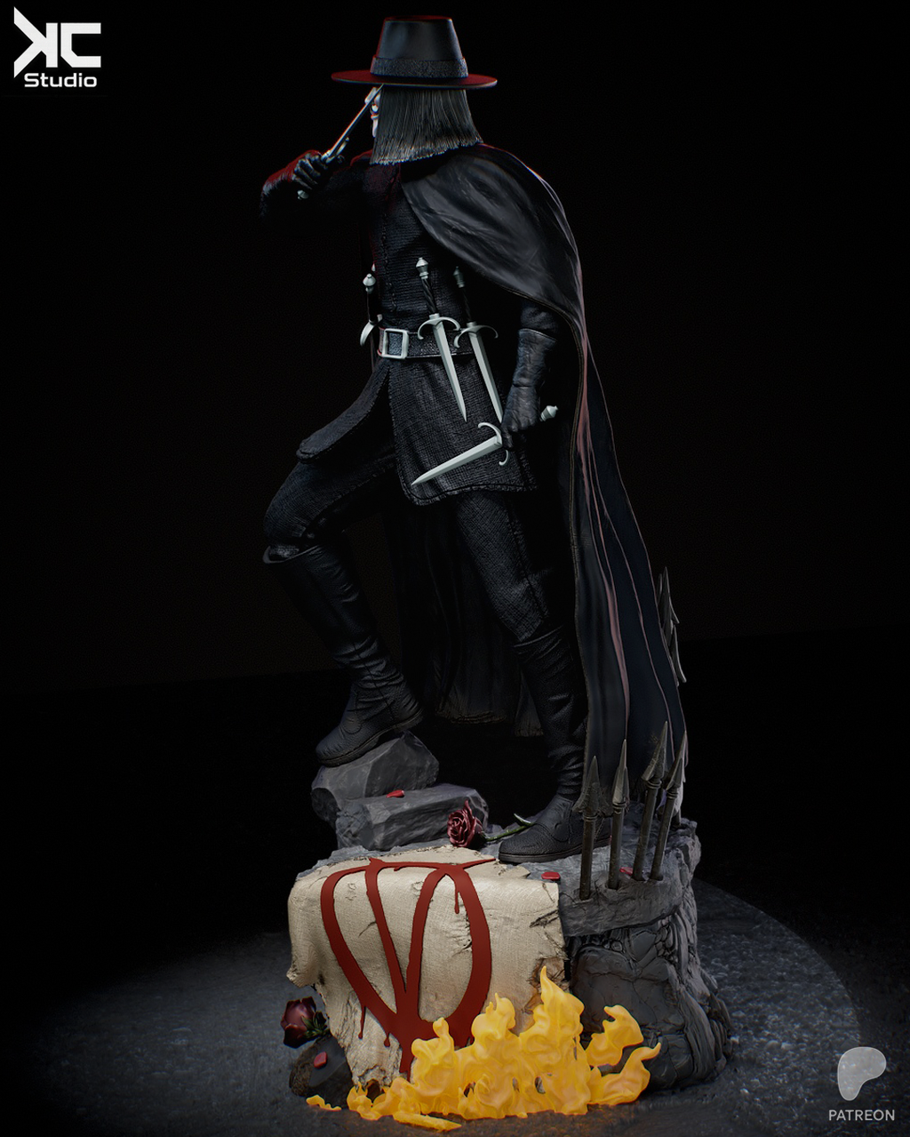 The Masked Revolutionary - Maximum Detailed 16K Resin Statue