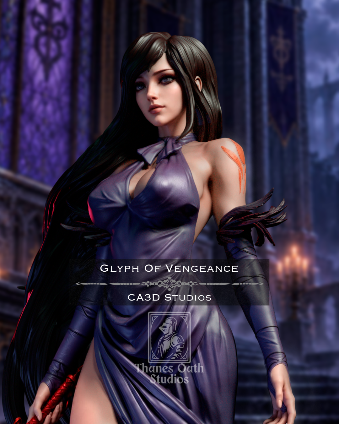 Glyph Of Vengeance - Maximum Detailed 16K Resin Statue