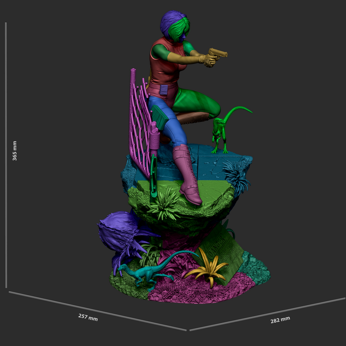 Primeval Threat - Maximum Detailed 16K Resin Statue