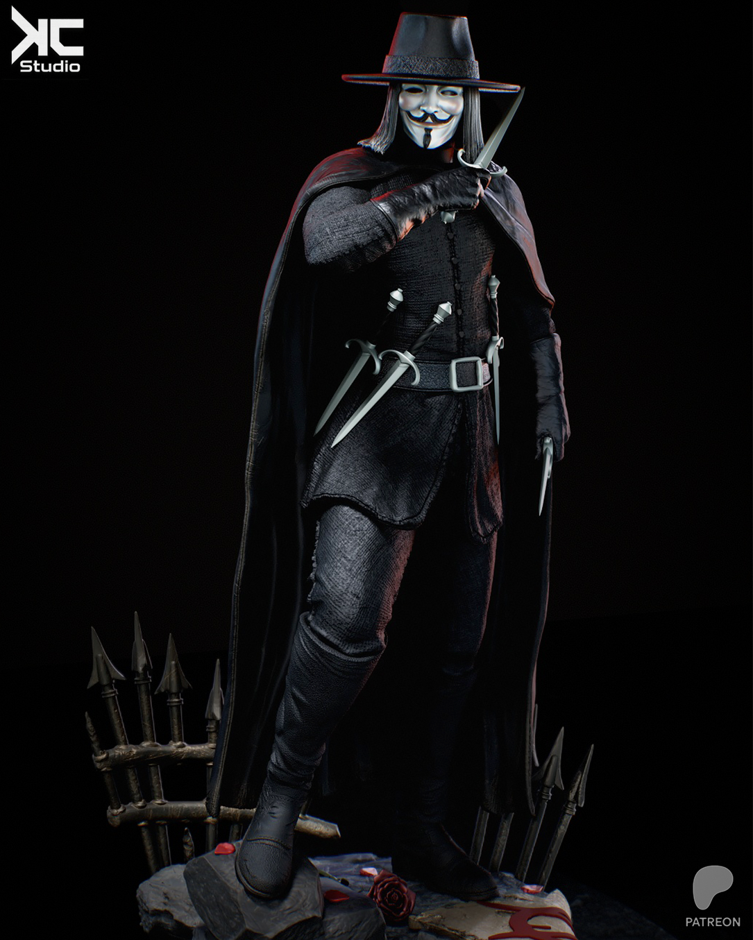 The Masked Revolutionary - Maximum Detailed 16K Resin Statue