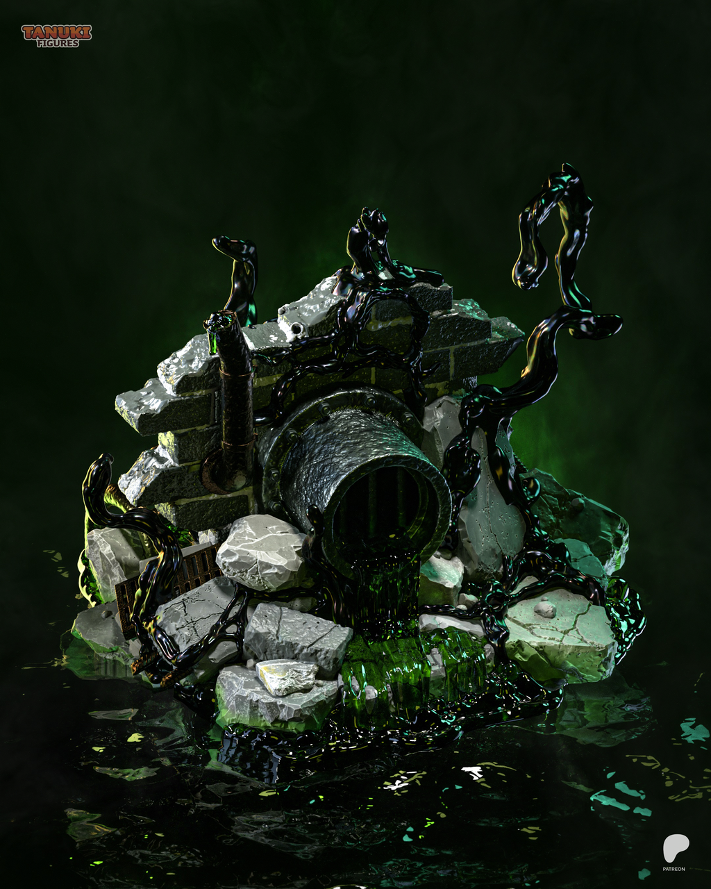Black Maw - Maximum Detailed 16K Resin Statue
