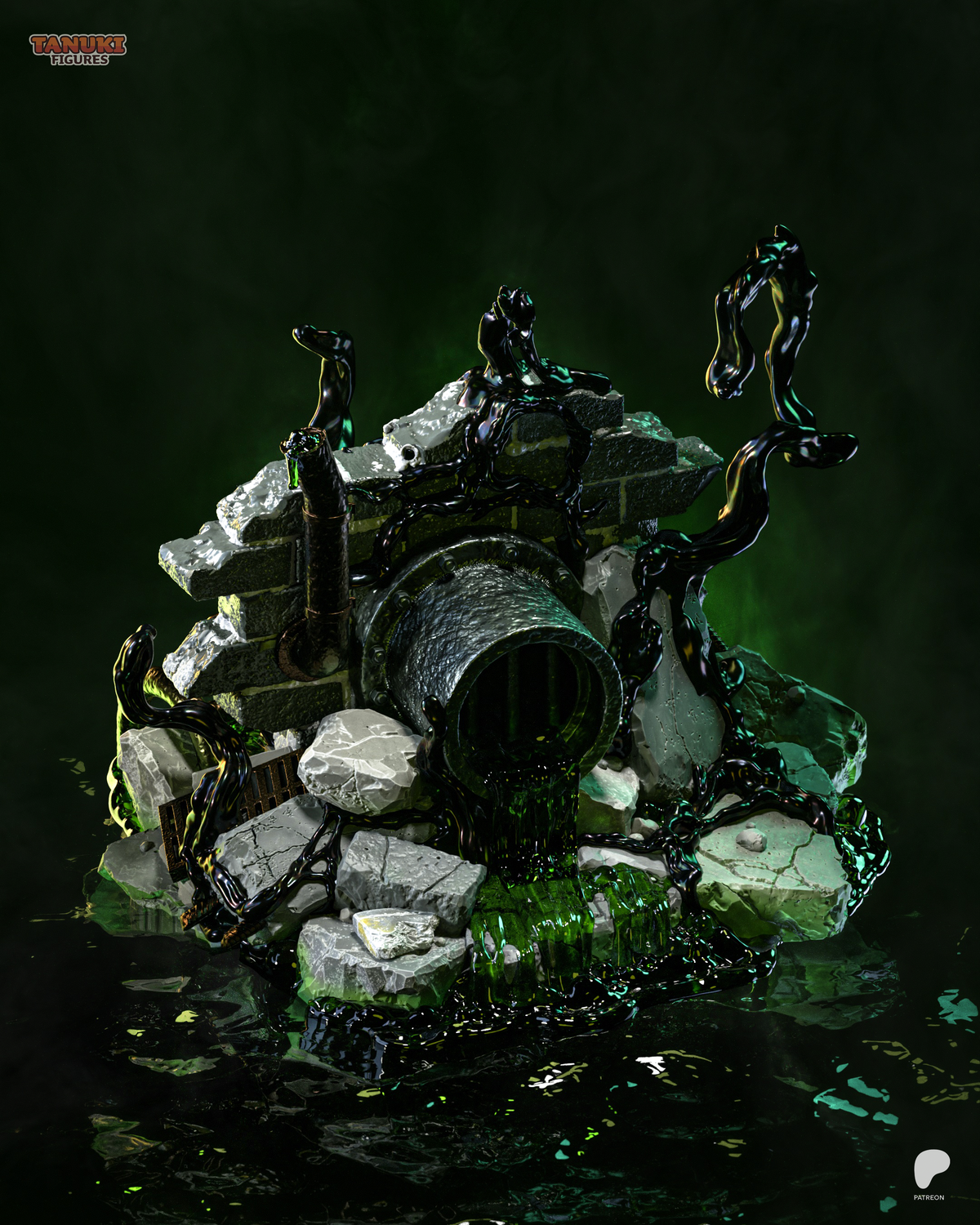Black Maw - Maximum Detailed 16K Resin Statue
