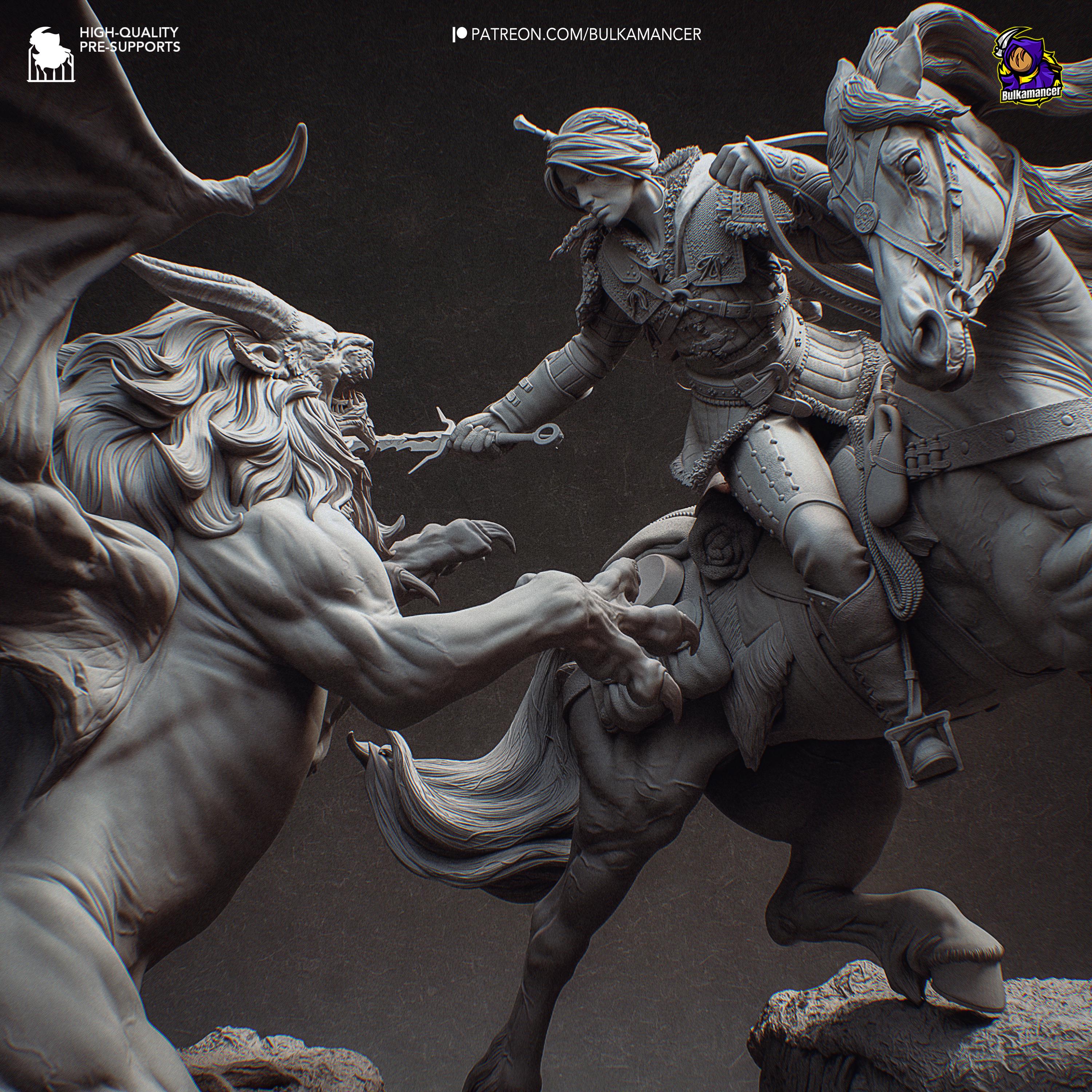 Hunt In The Wilds - Maximum Detailed 16K Resin Statue