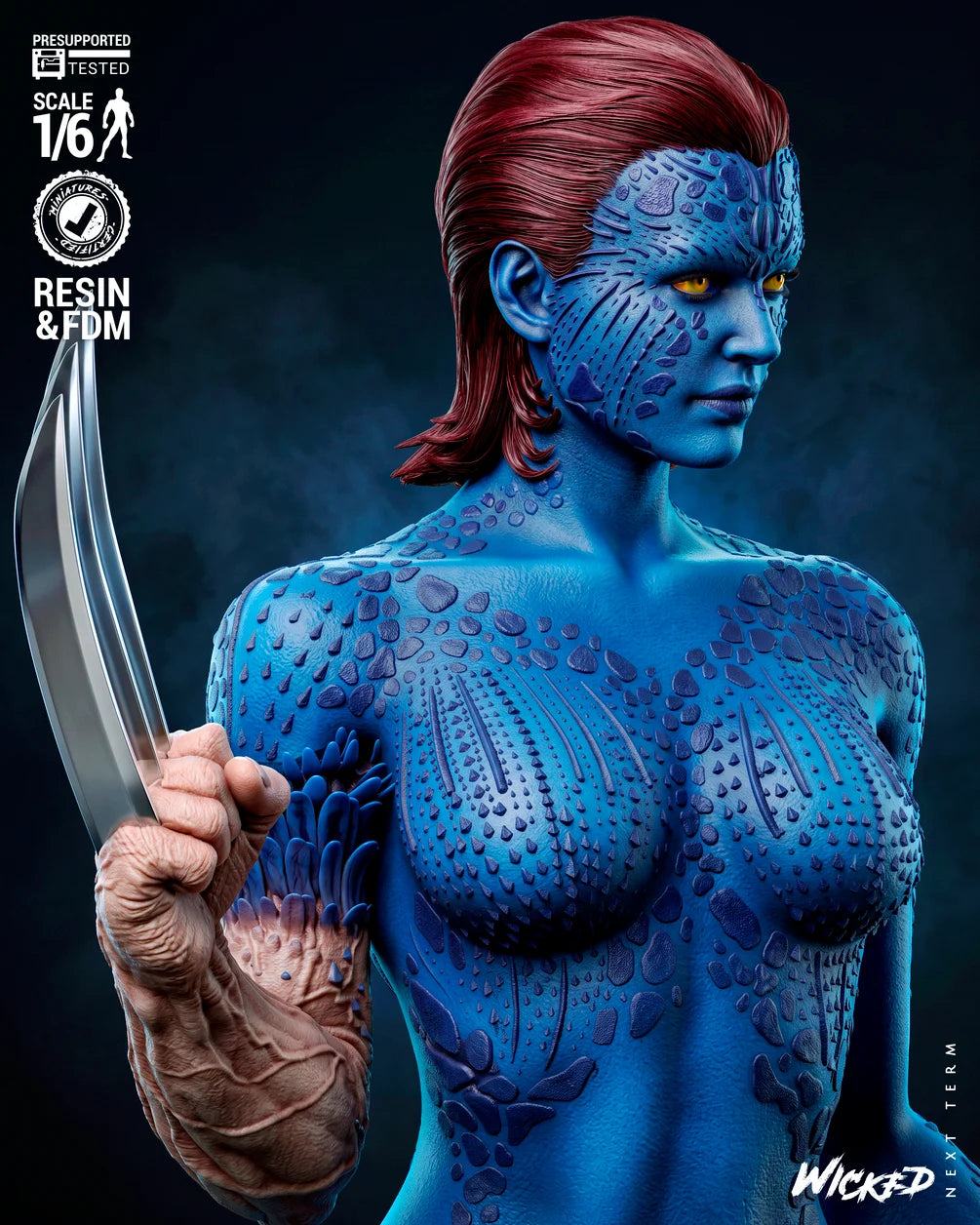 The Blue Deception - Maximum Detailed 16K Resin Statue