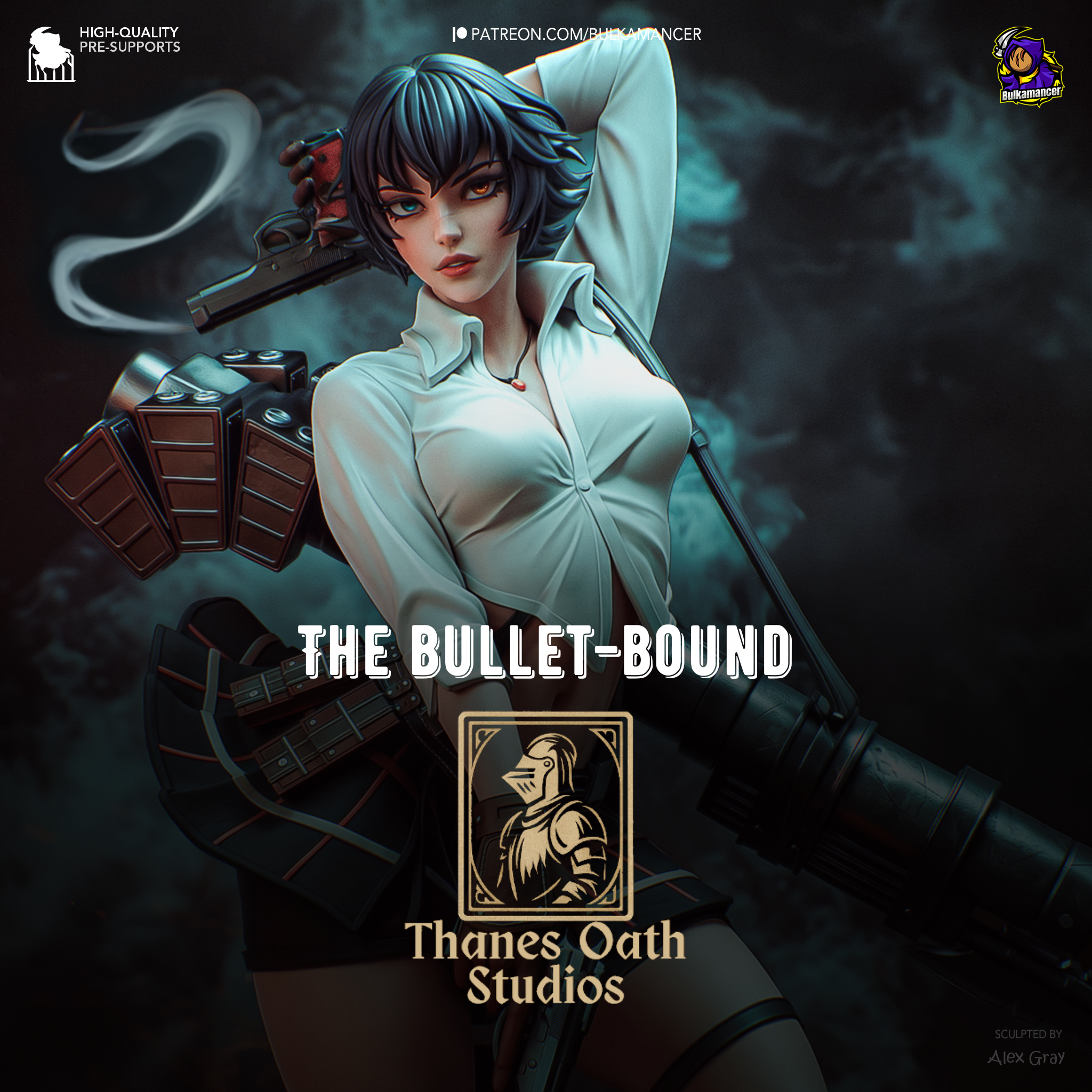 The Bullet-Bound - Maximum Detailed 16K Resin Statue
