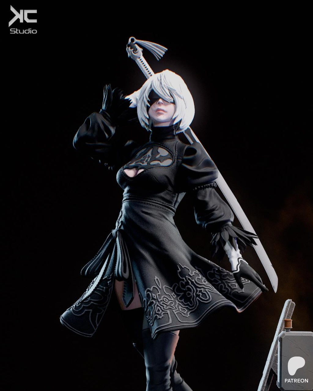 Black Protocol - Maximum Detailed 16K Resin Statue