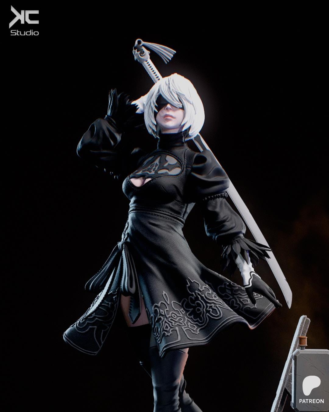 Black Protocol - Maximum Detailed 16K Resin Statue