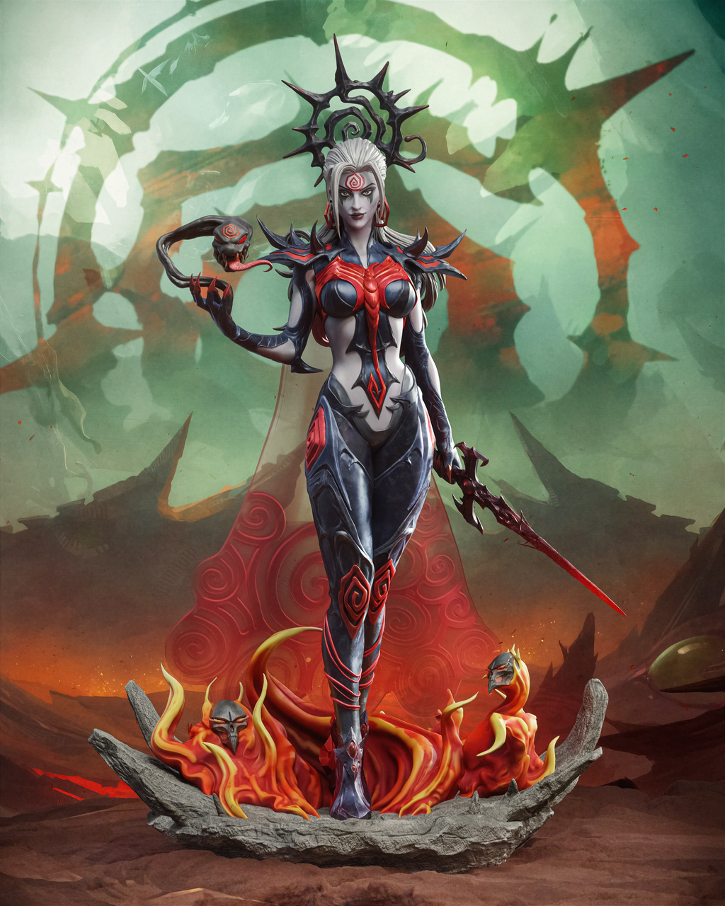 Throne Of The Dead - Maximum Detailed 16K Resin Statue