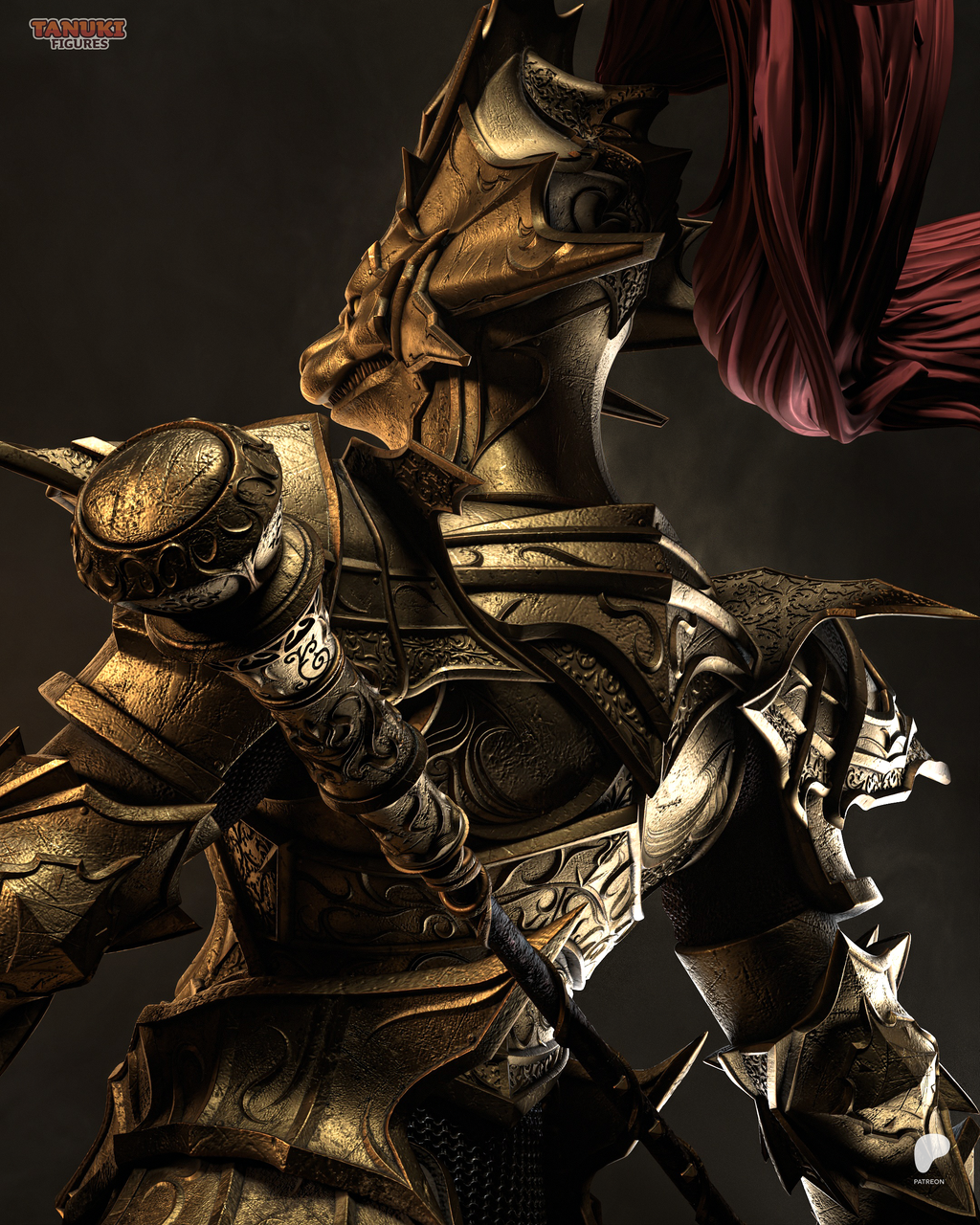 The Golden Lion - Maximum Detailed 16K Resin Statue