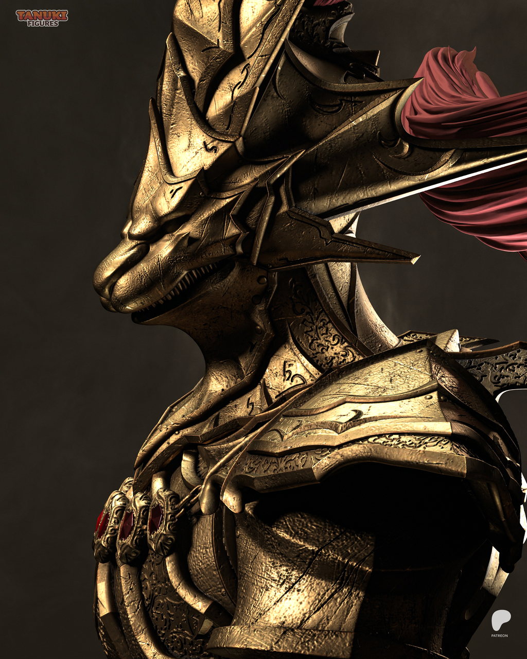 The Golden Lion - Maximum Detailed 16K Resin Statue