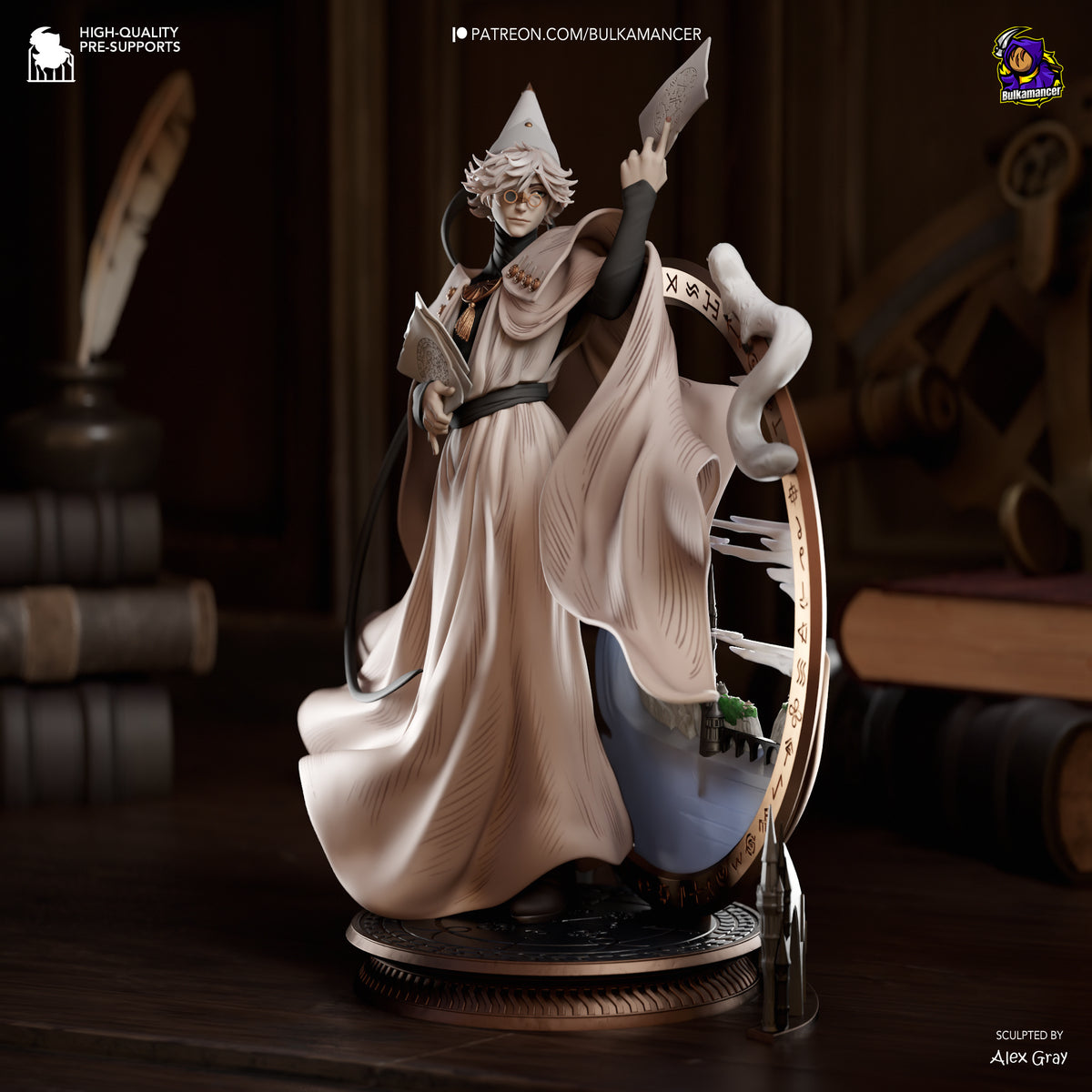 The Spellwright - Maximum Detailed 16K Resin Statue