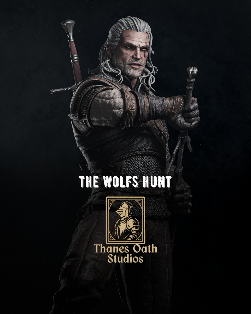 The Wolfs Hunt - Maximum Detailed 16K Resin Statue