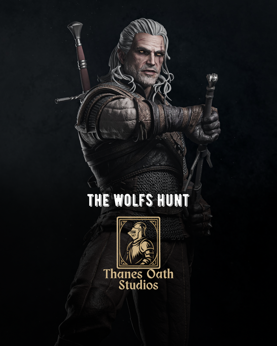 The Wolfs Hunt - Maximum Detailed 16K Resin Statue