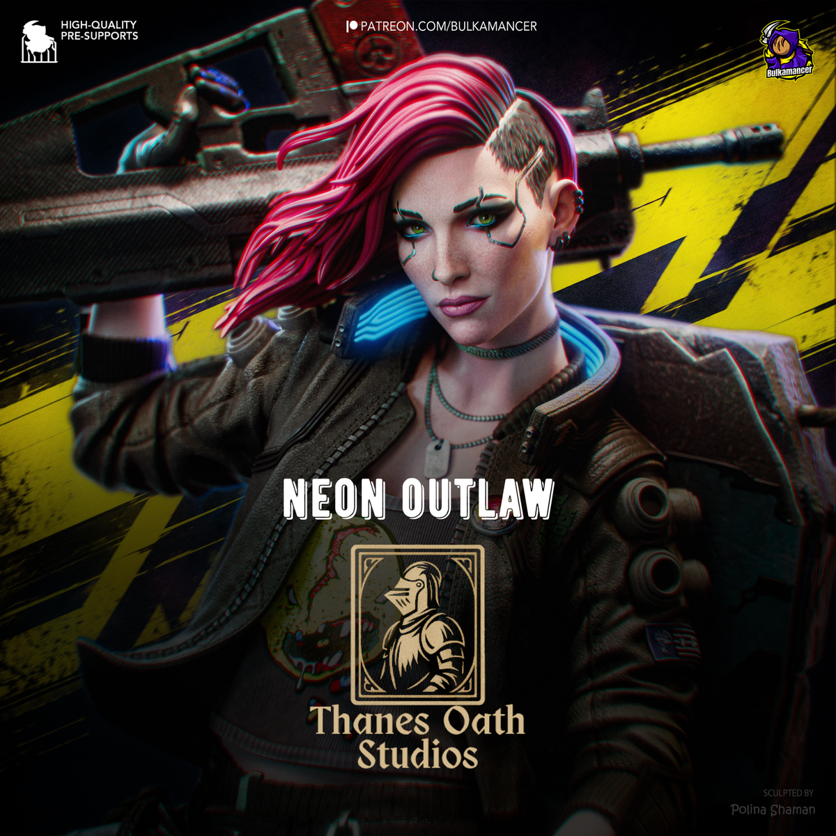 Neon Outlaw - Maximum Detailed 16K Resin Statue