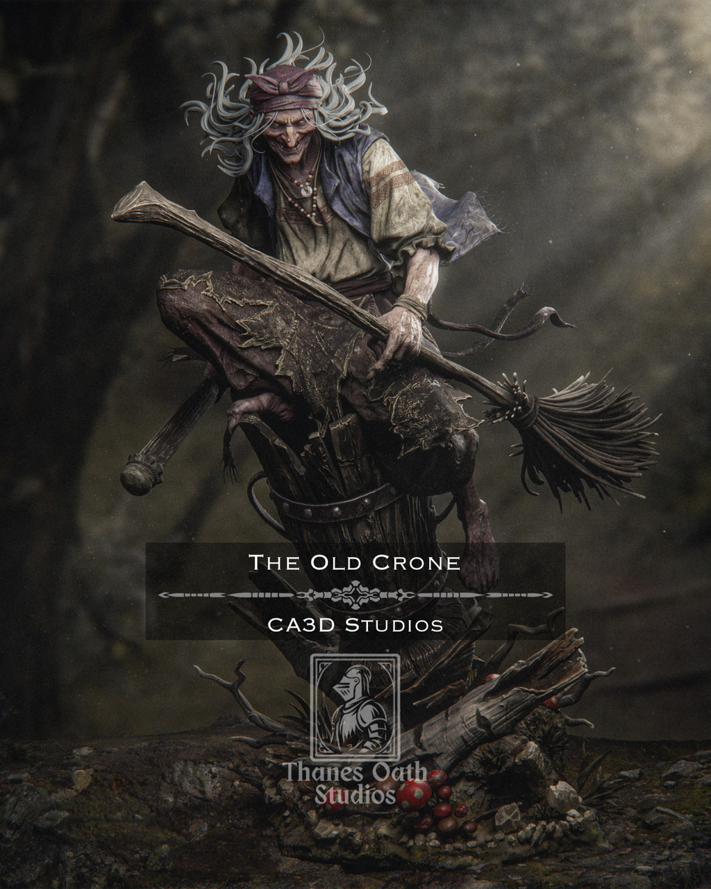 The Old Crone - Maximum Detailed 16K Resin Statue