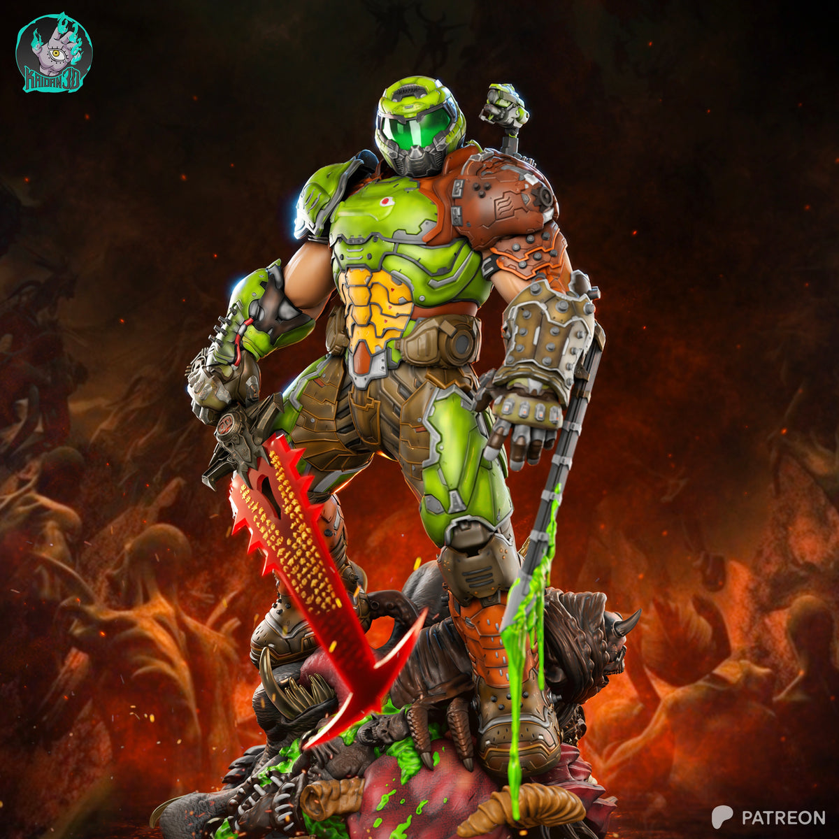 Demonbane - Maximum Detailed 16K Resin Statue