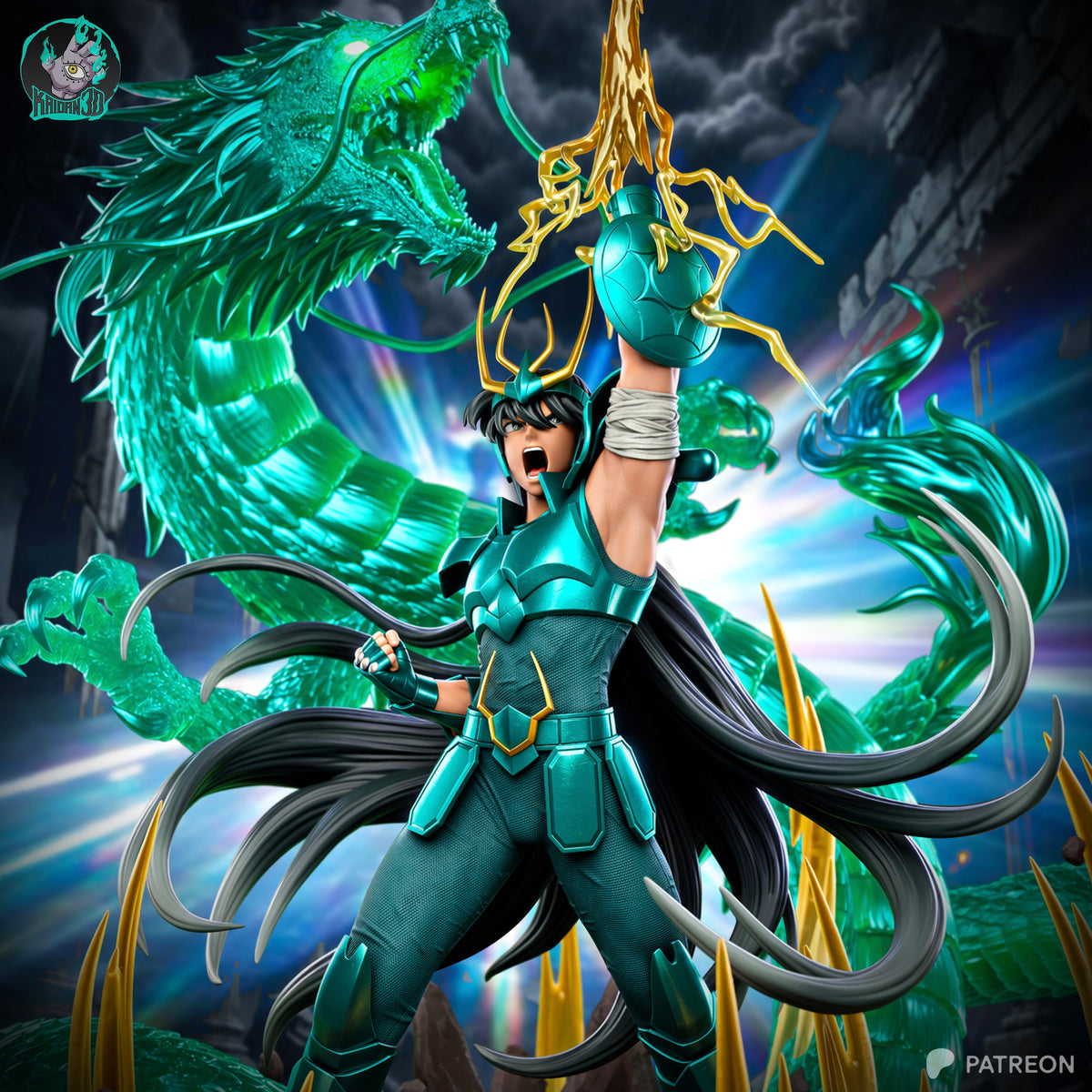 Emerald Dragon - Maximum Detailed 16K Resin Statue