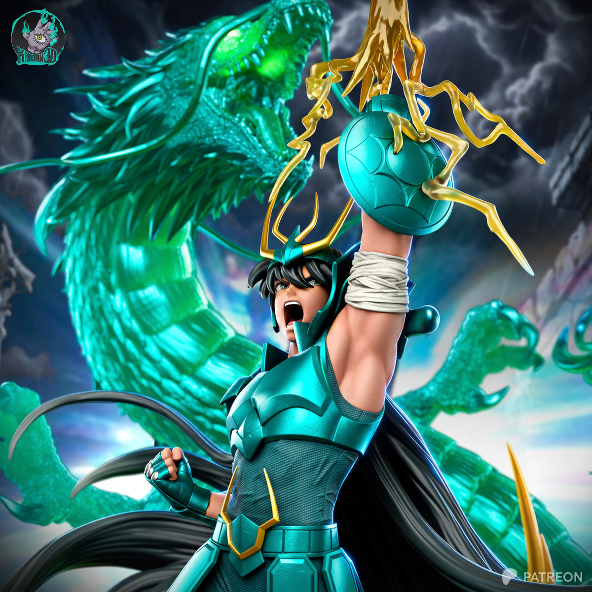 Emerald Dragon - Maximum Detailed 16K Resin Statue