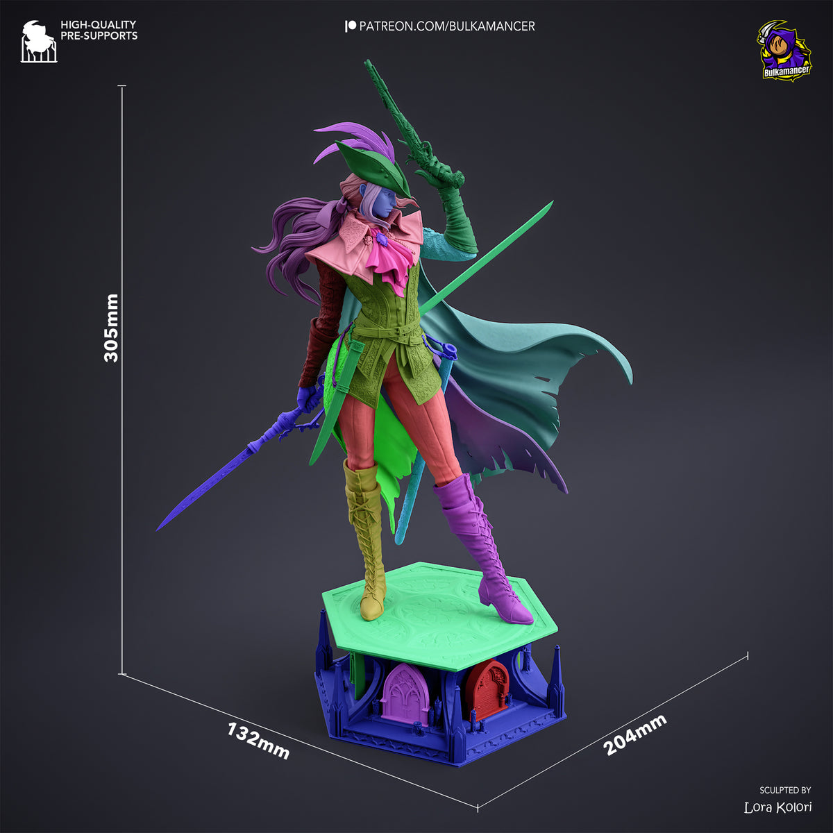 Scarlet Elegy - Maximum Detailed 16K Resin Statue