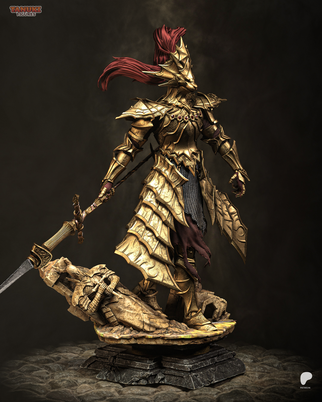 The Golden Lion - Maximum Detailed 16K Resin Statue