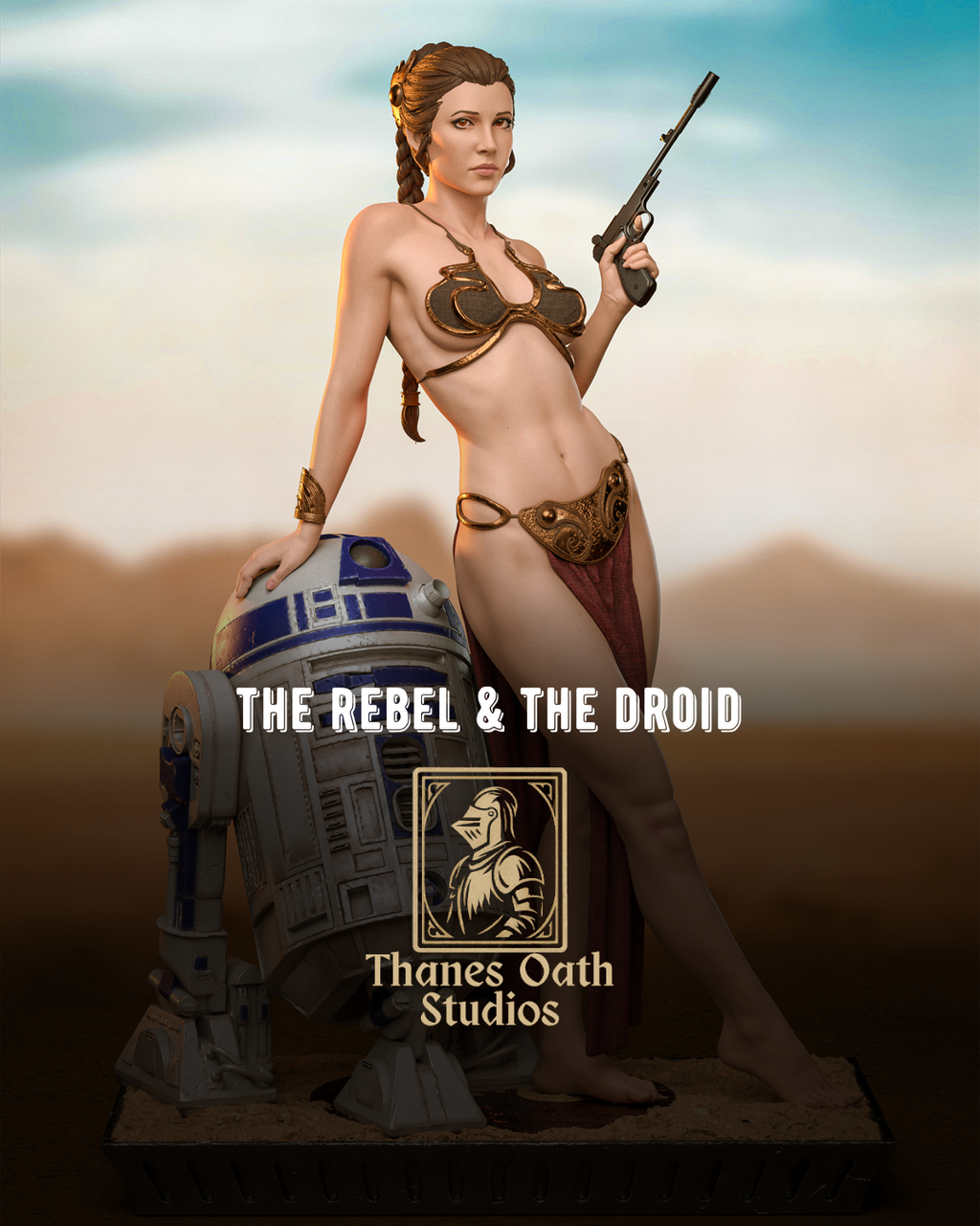 The Rebel & The Droid - Maximum Detailed 16K Resin Statue