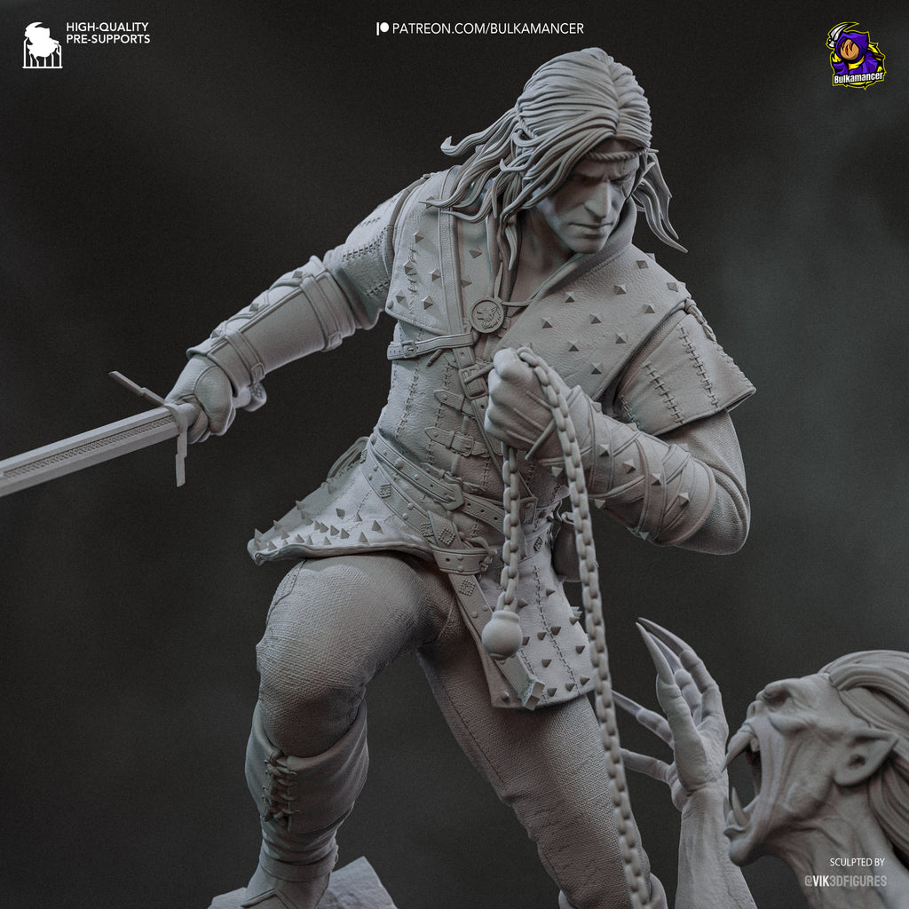 White-Haired Butcher - Maximum Detailed 16K Resin Statue