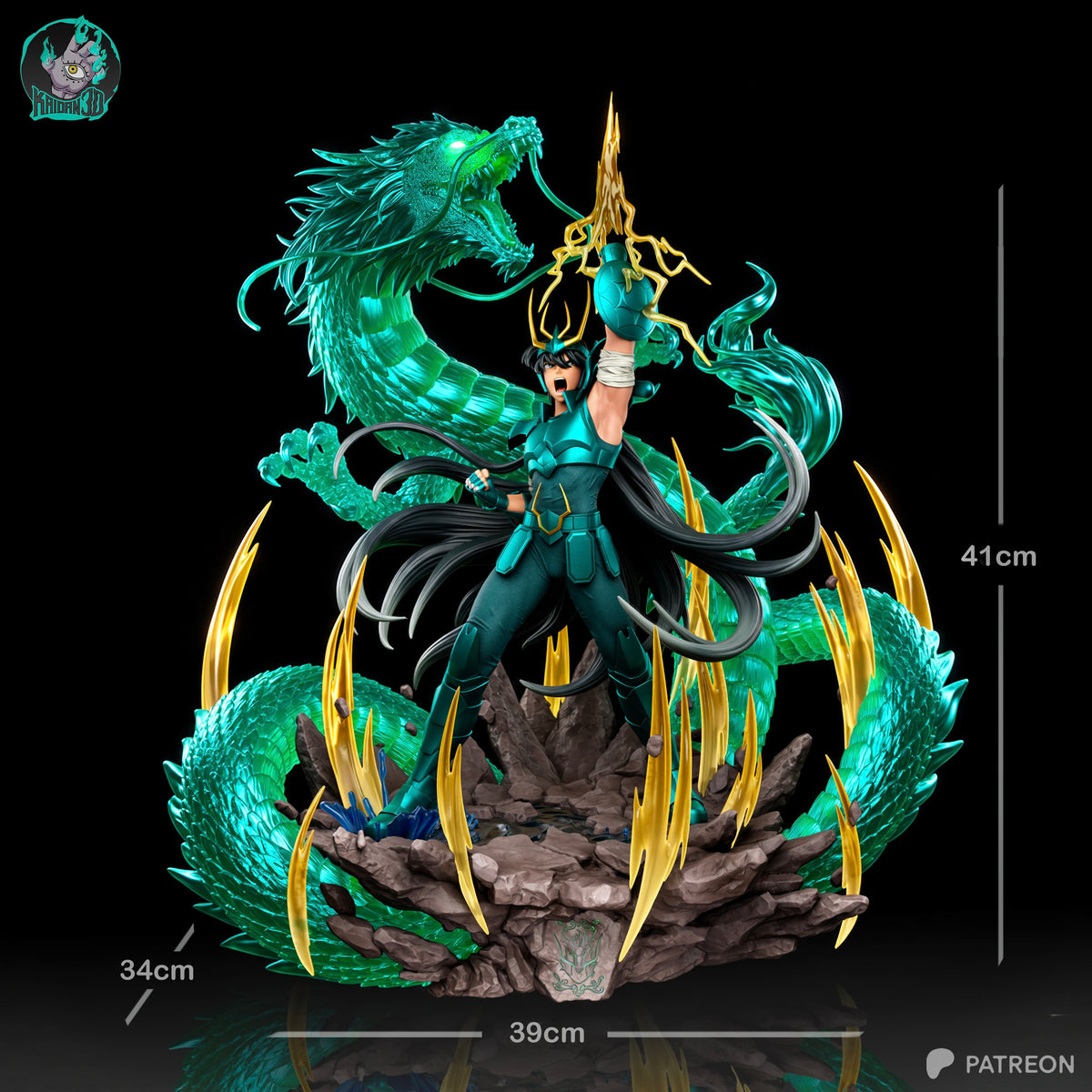 Emerald Dragon - Maximum Detailed 16K Resin Statue