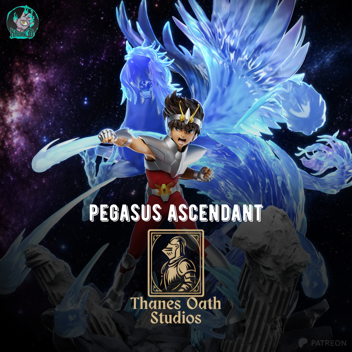 Pegasus Ascendant - Maximum Detailed 16K Resin Statue