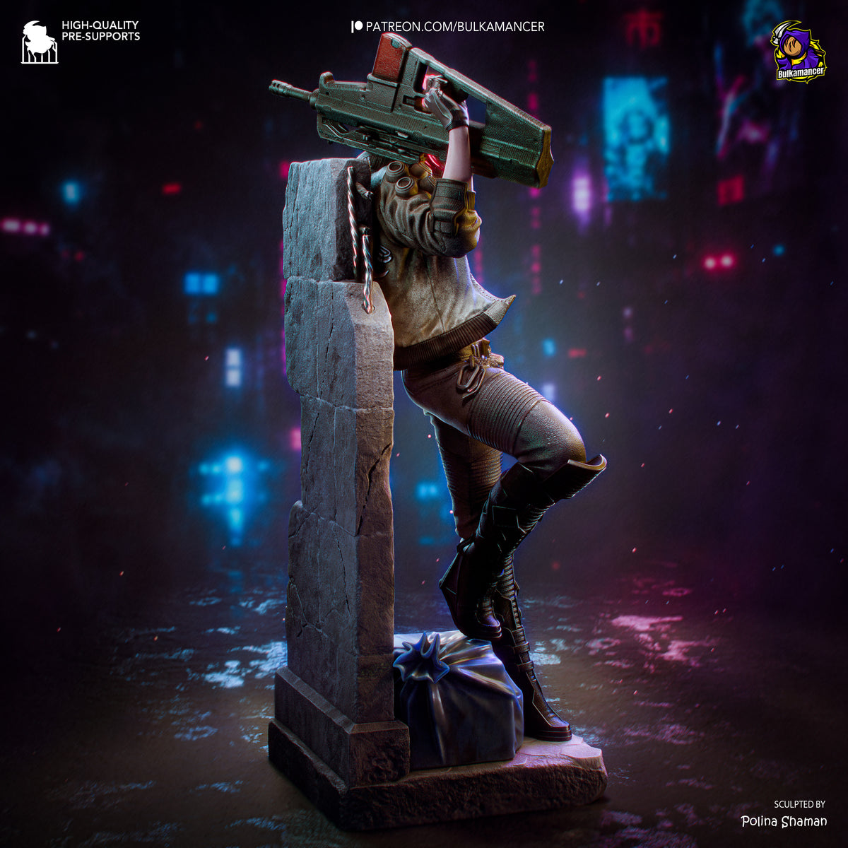 Neon Outlaw - Maximum Detailed 16K Resin Statue