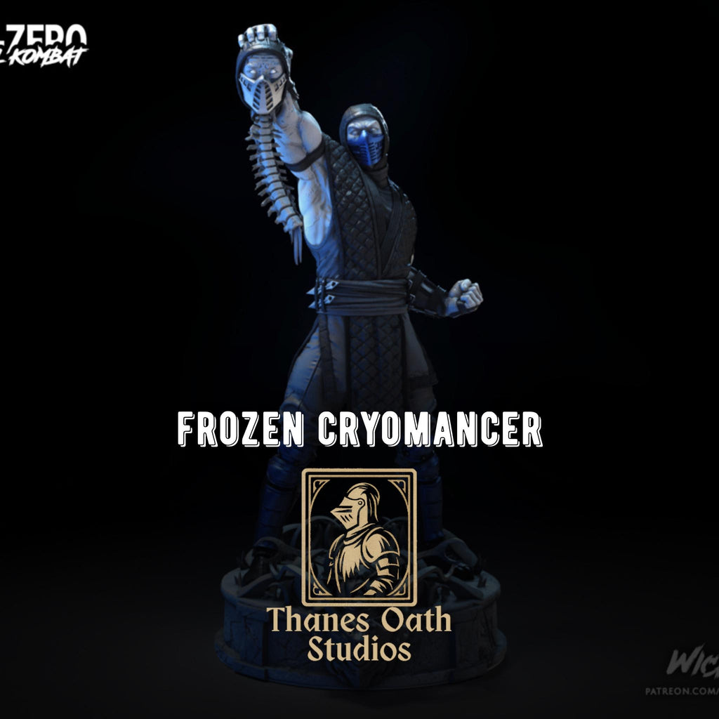 Frozen Cryomancer - Ice Ninja Martial Arts Fighting Fantasy Sub Zero Resin Figure 16K