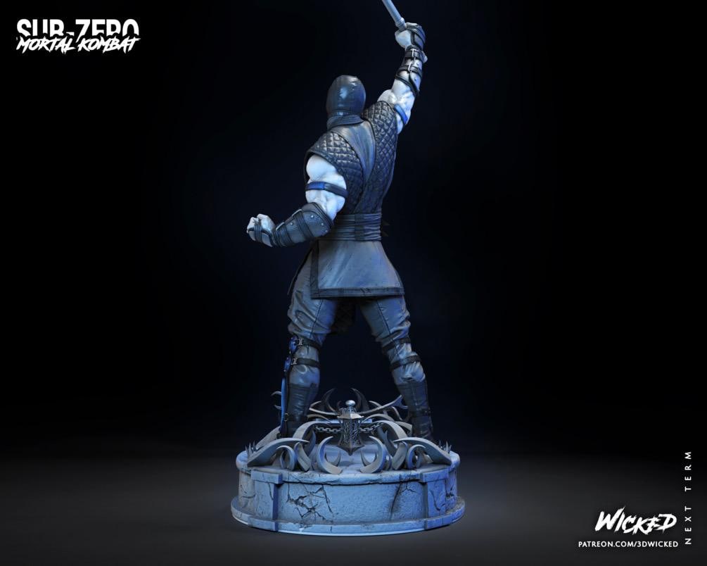 Frozen Cryomancer - Ice Ninja Martial Arts Fighting Fantasy Sub Zero Resin Figure 16K