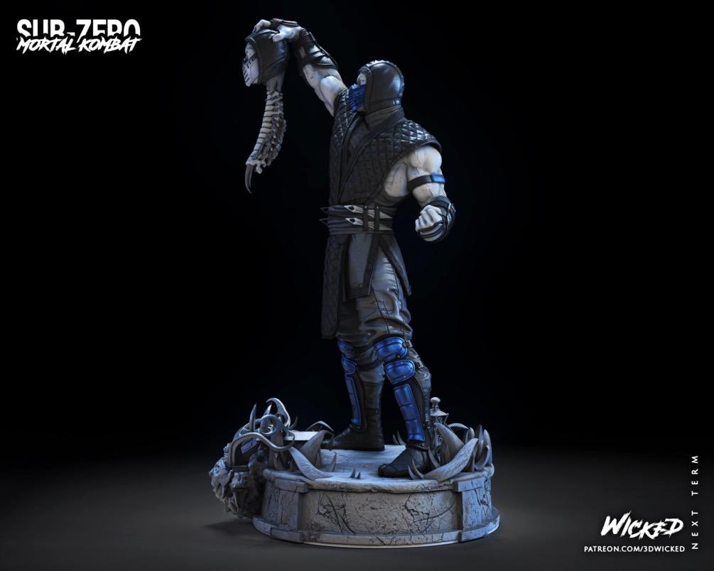 Frozen Cryomancer - Ice Ninja Martial Arts Fighting Fantasy Sub Zero Resin Figure 16K