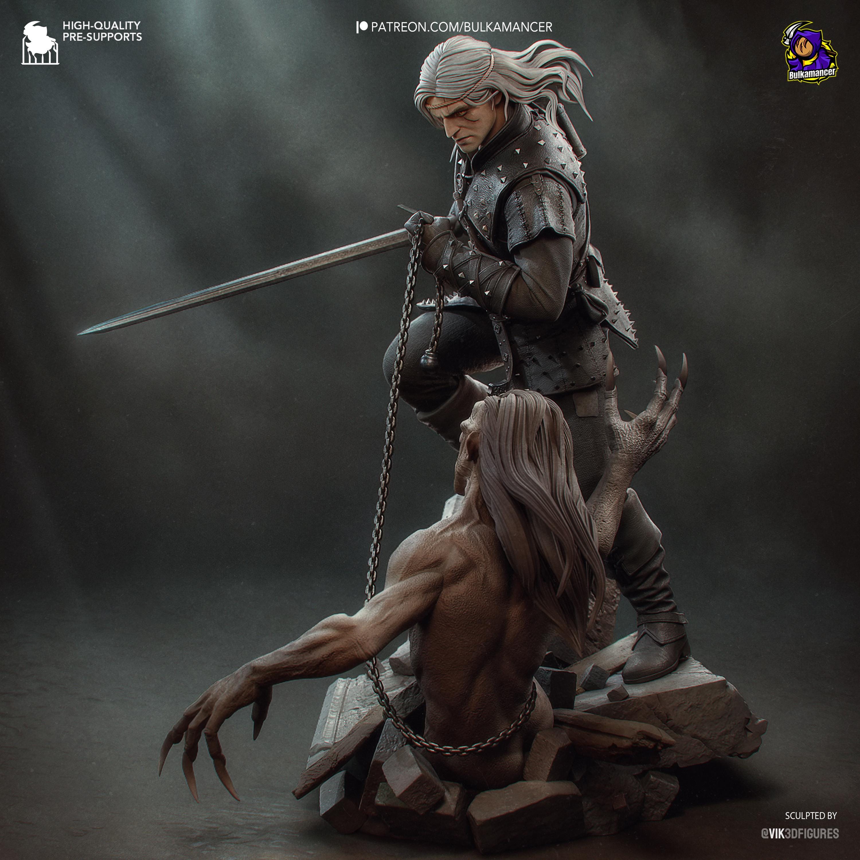 White-Haired Butcher - Maximum Detailed 16K Resin Statue