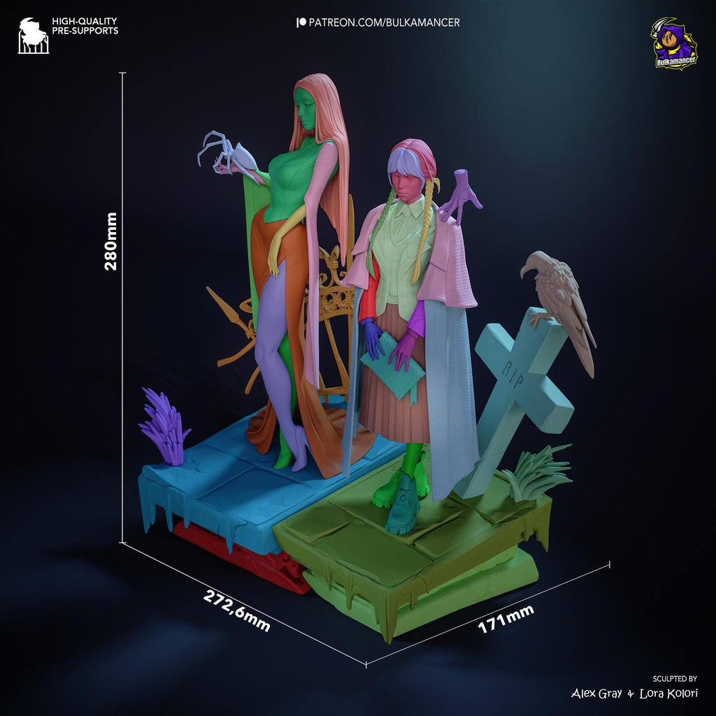 The Matron & The Maiden - Maximum Detailed 16K Resin Statue