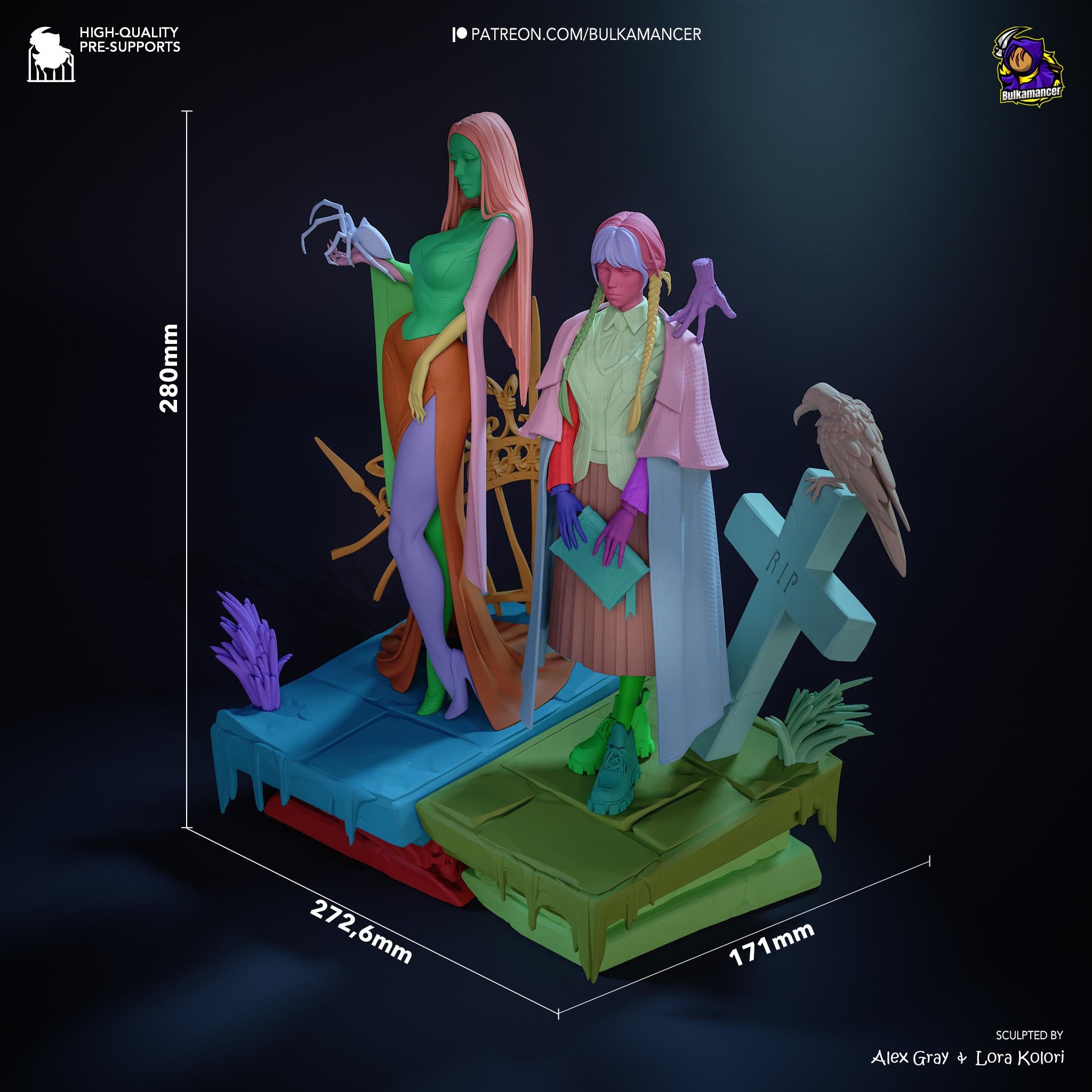 The Matron & The Maiden - Maximum Detailed 16K Resin Statue