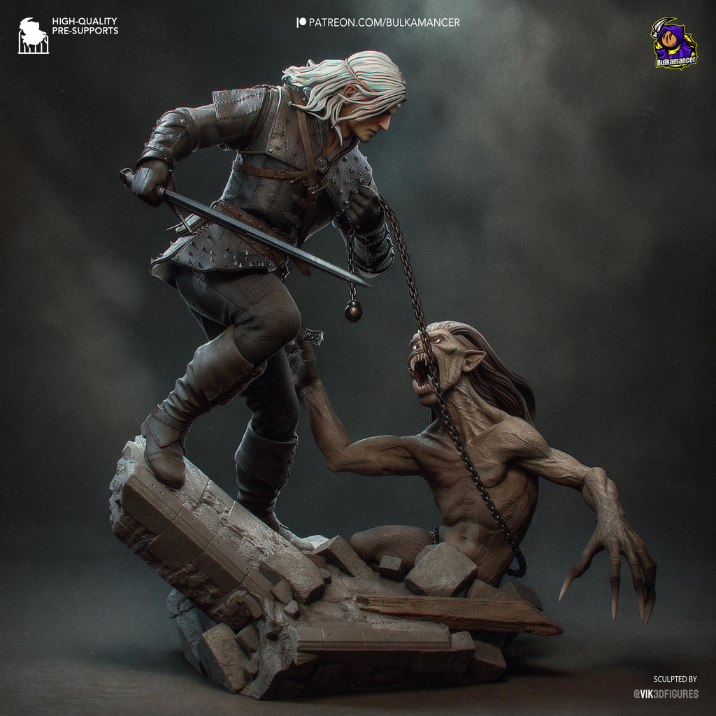 White-Haired Butcher - Maximum Detailed 16K Resin Statue