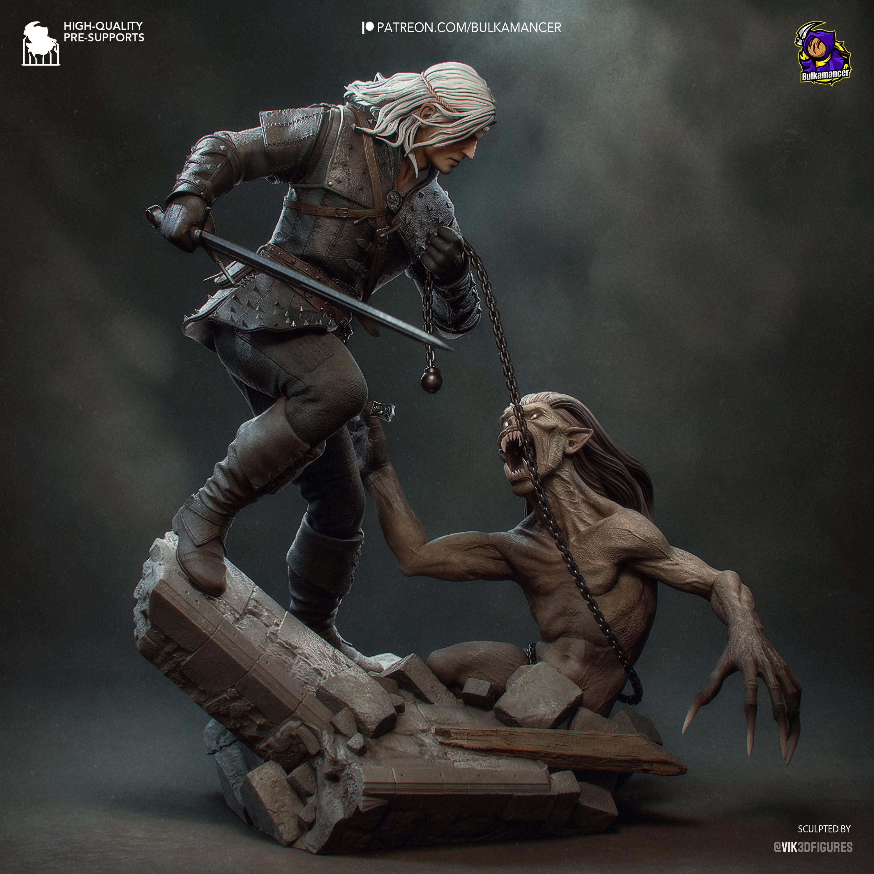 White-Haired Butcher - Maximum Detailed 16K Resin Statue