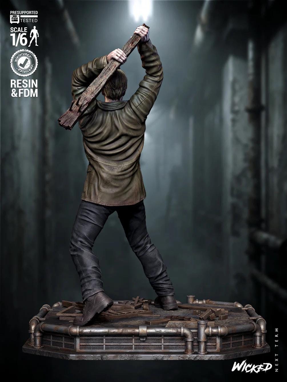 Penitent Wanderer - Psychological Horror Silent City James Sunderland Resin Figure 16K