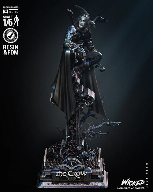 Ashes & Six Strings - Musician Murderer Revenge Action Thriller The Crow Resin Figure 16K