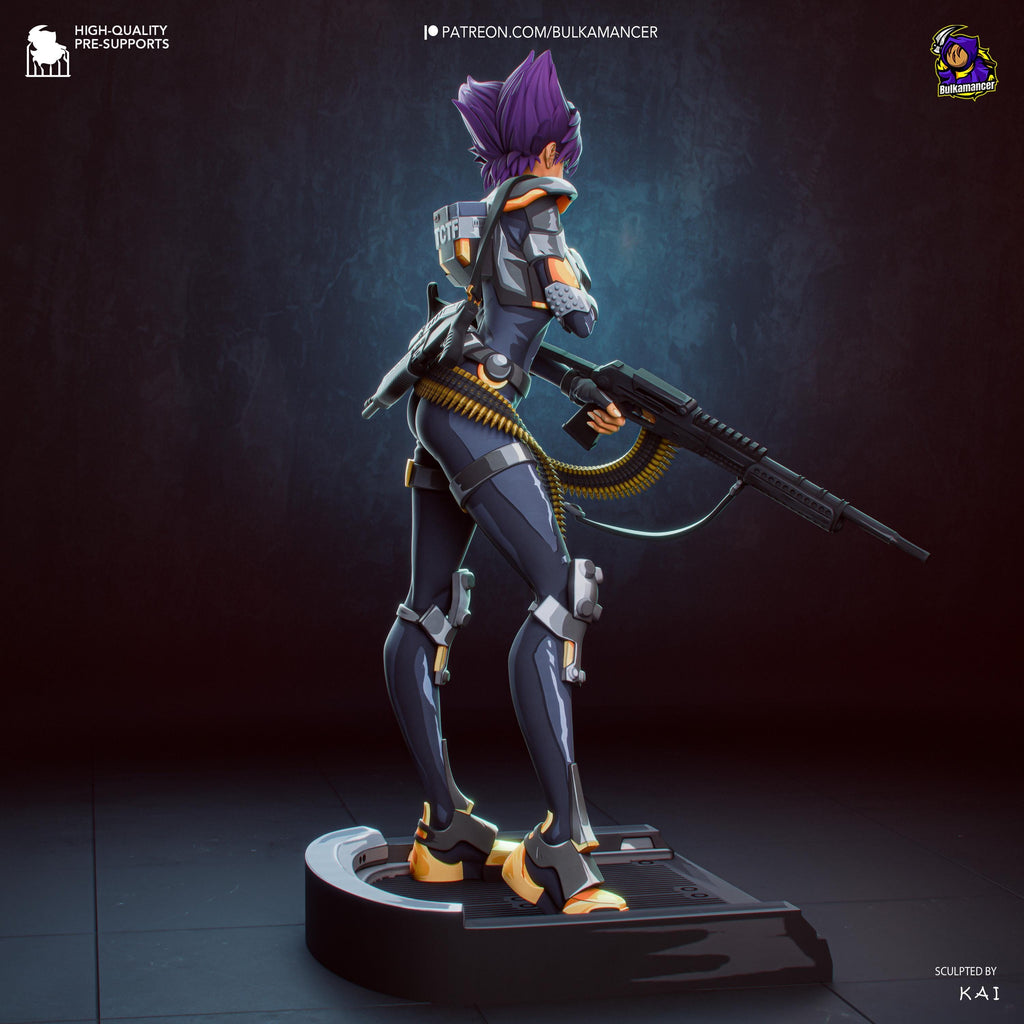 Exceptional Operative - Cyberpunk Agent Action Game Konoko Oni Resin Figure 16K