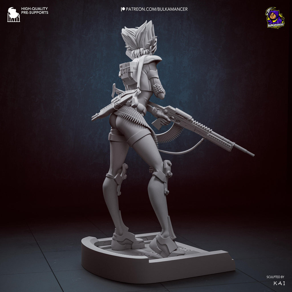 Exceptional Operative - Cyberpunk Agent Action Game Konoko Oni Resin Figure 16K