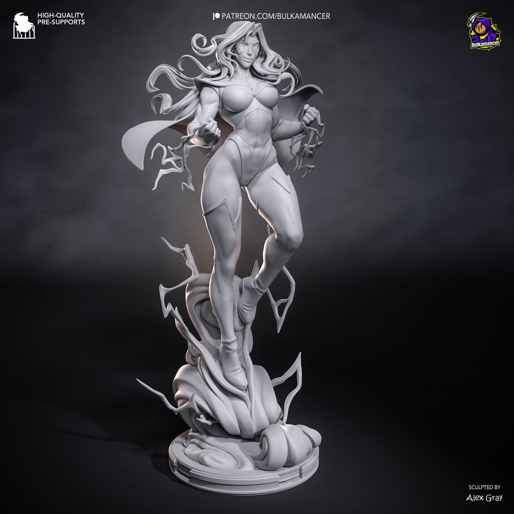 The Golden Ignition - Blaze Operative Solar Runner Blonde Blazer Resin Figure 16K